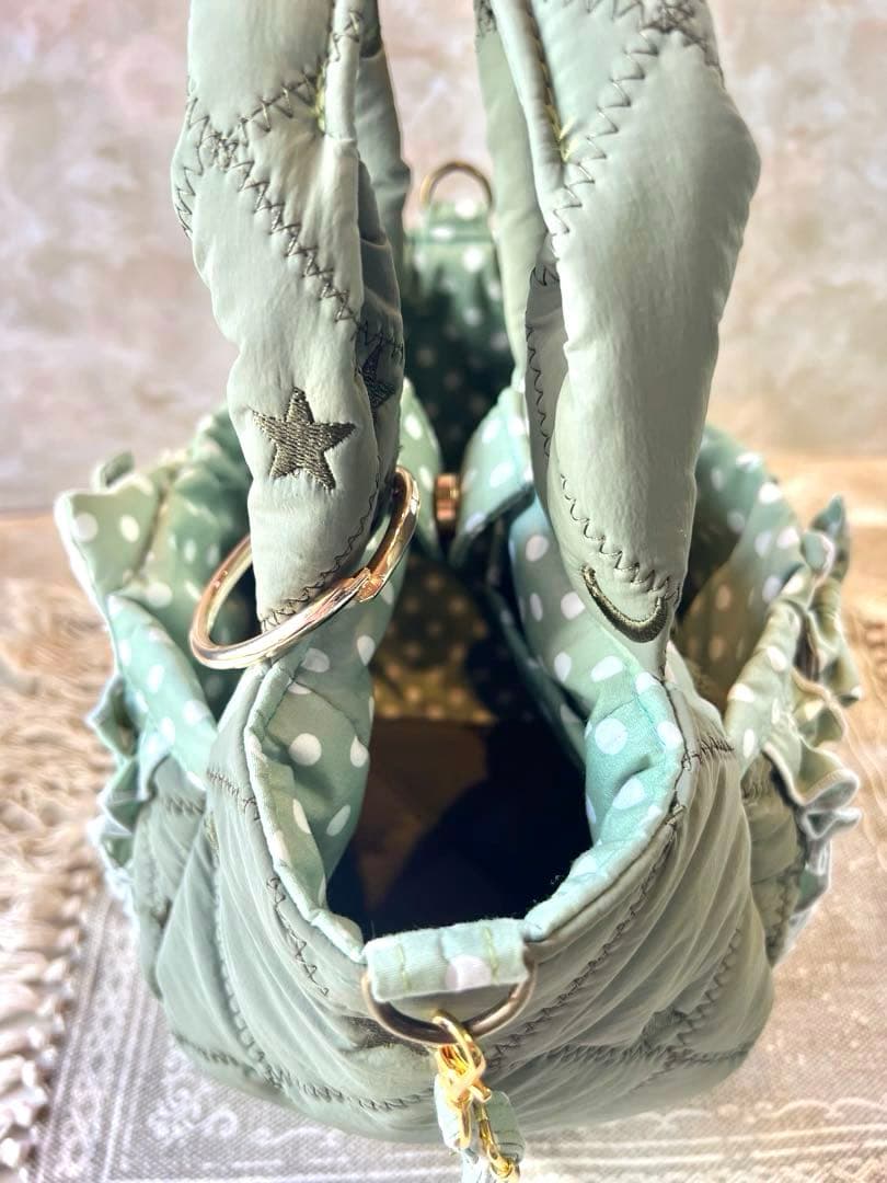 コヤンイサムチョン　新柄　ぷっくりふわふわまん丸バッグ　両面デザイン