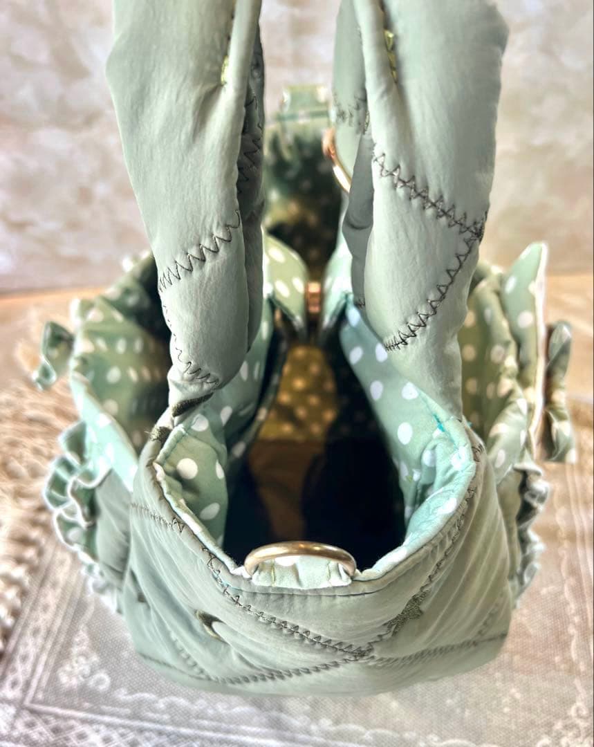 コヤンイサムチョン　新柄　ぷっくりふわふわまん丸バッグ　両面デザイン