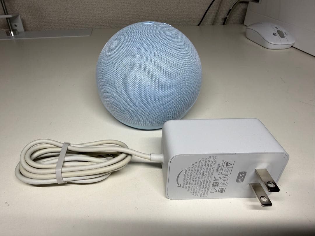 Echo Dot with clock (クラウドブルー) 第5世代