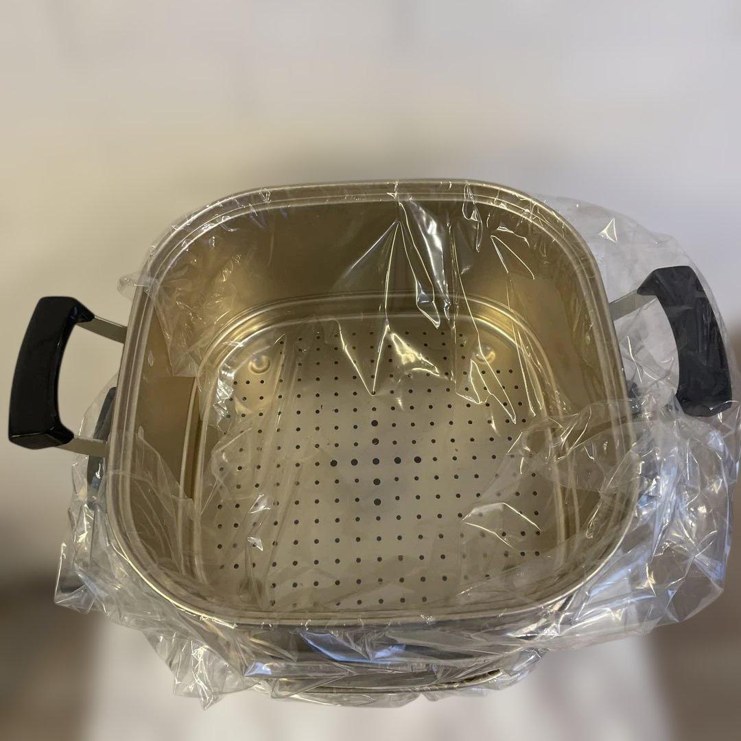 蒸し器　角蒸二重　26cm 理研軽金属工業　三段