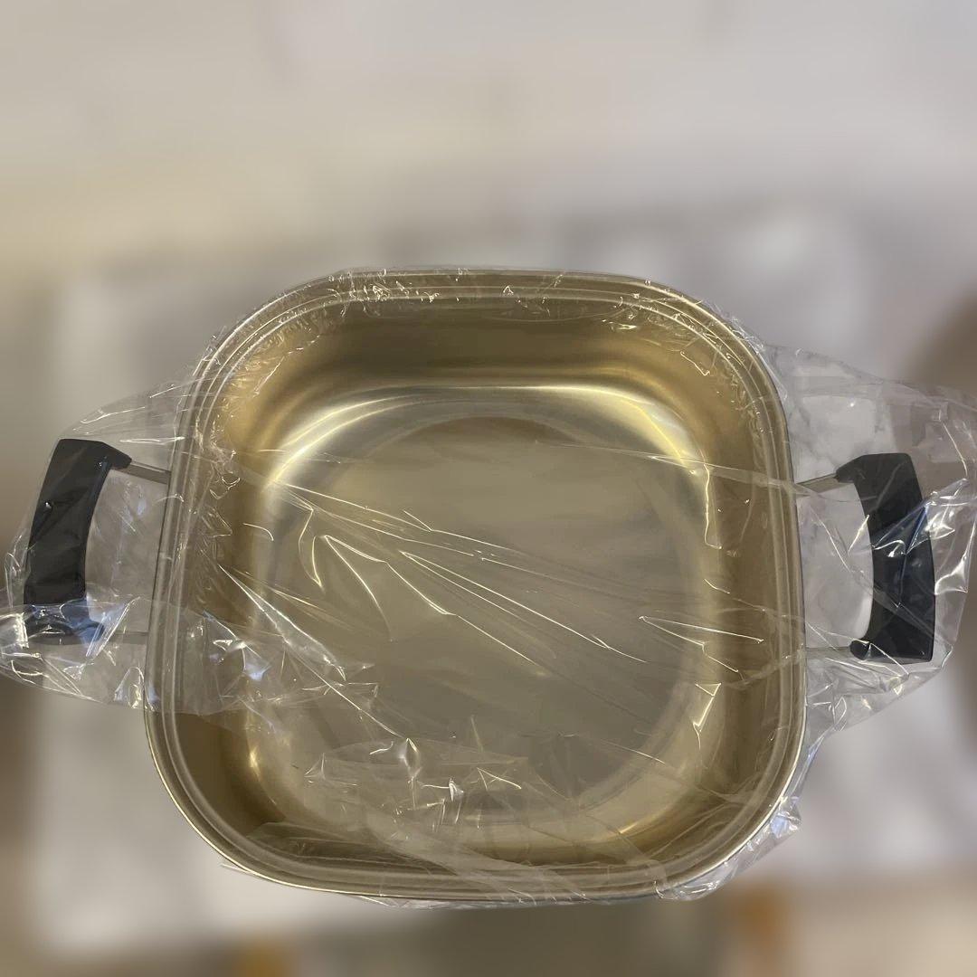 蒸し器　角蒸二重　26cm 理研軽金属工業　三段