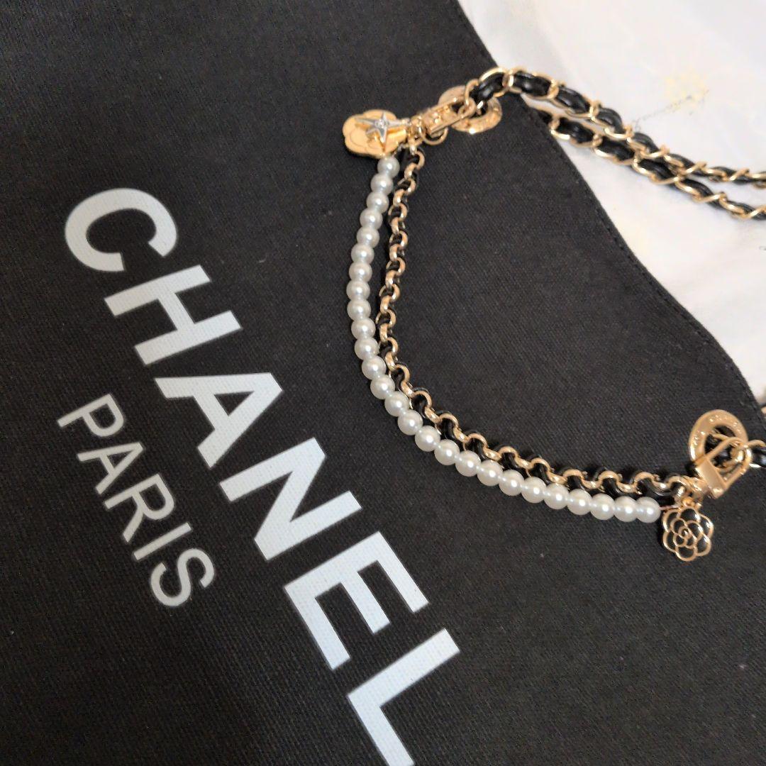 新品未使用　CHANELノベルティショルダートートバッグ　チャーム付き