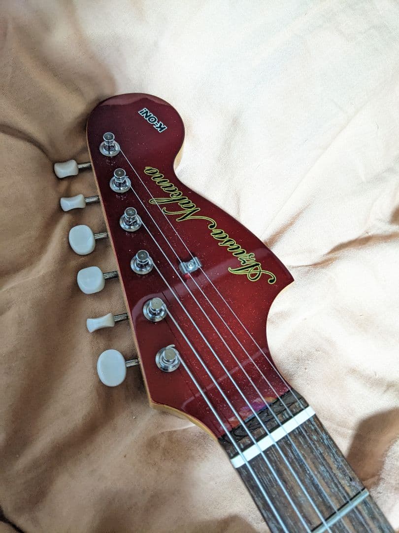 限定版 けいおん！中野梓 モデルギター 中古美品 ソフトケース シール ピック有