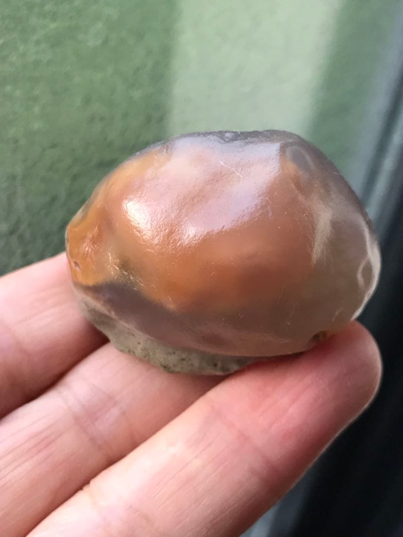 ゴビ石−1271 ゴビ瑪瑙　原石　オレンジ色