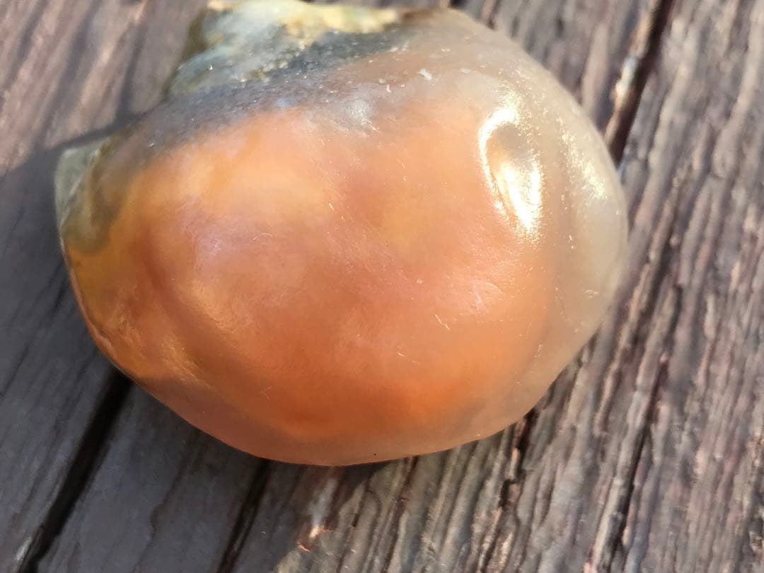 ゴビ石−1271 ゴビ瑪瑙　原石　オレンジ色