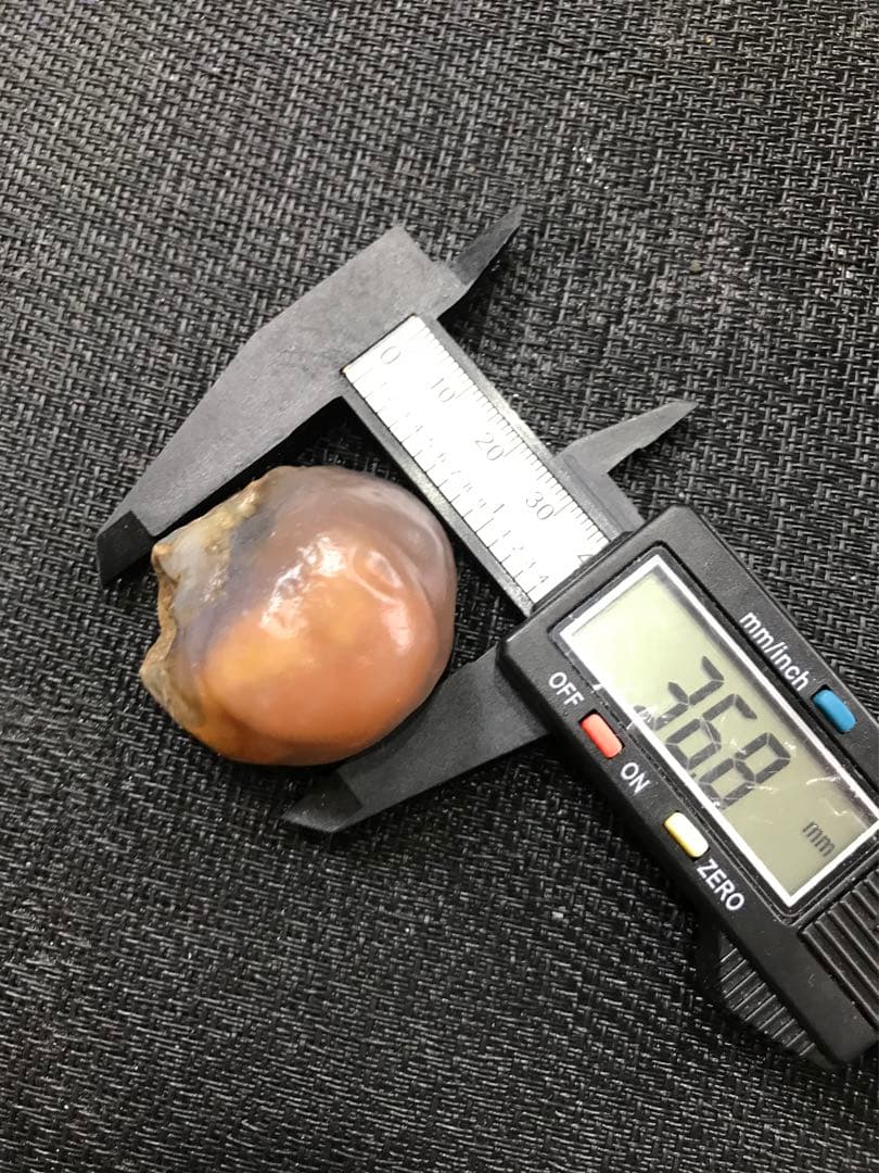 ゴビ石−1271 ゴビ瑪瑙　原石　オレンジ色