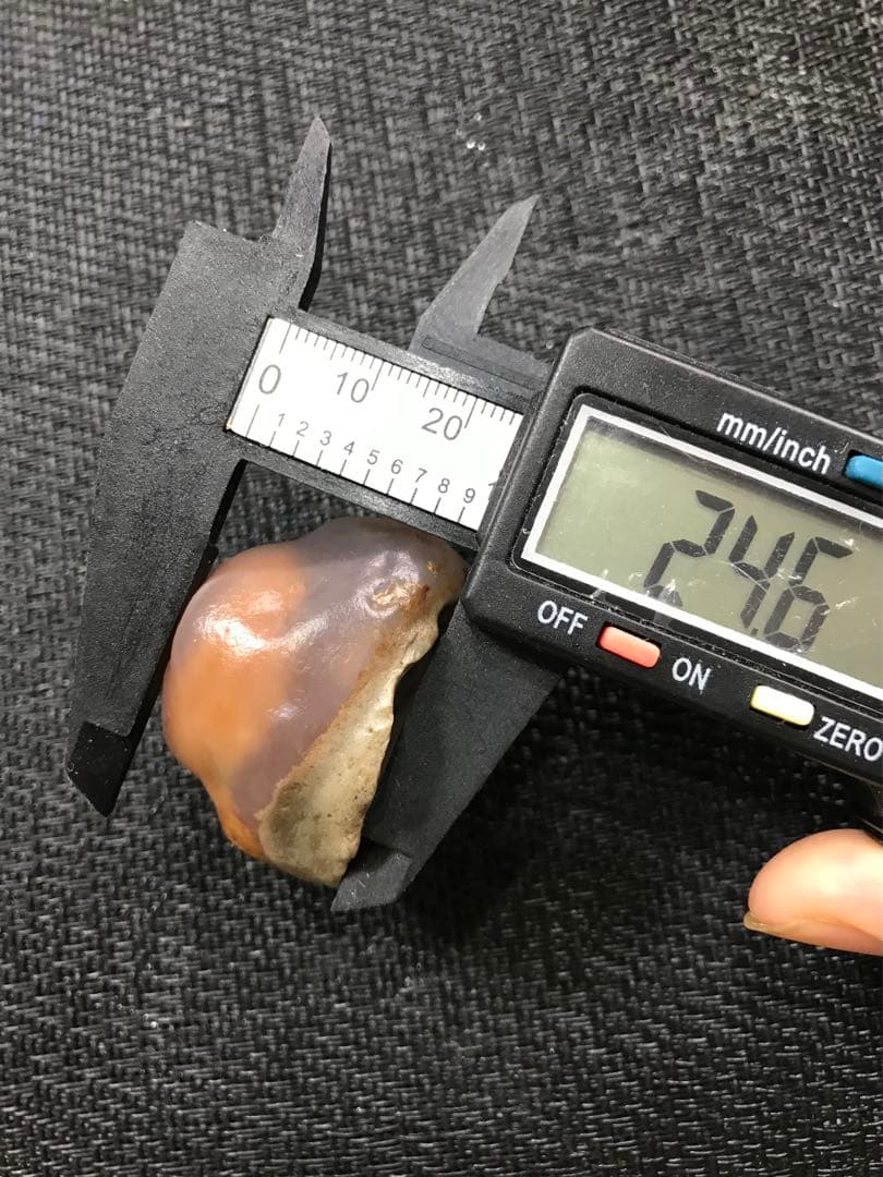 ゴビ石−1271 ゴビ瑪瑙　原石　オレンジ色