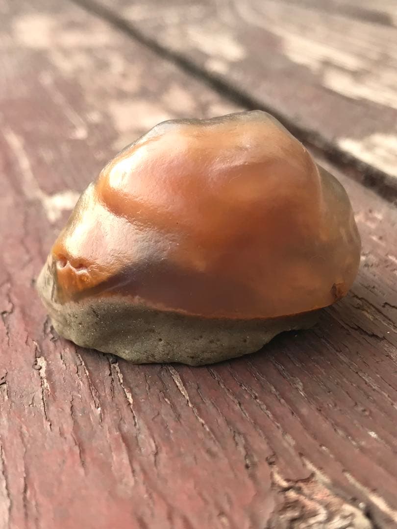 ゴビ石−1271 ゴビ瑪瑙　原石　オレンジ色