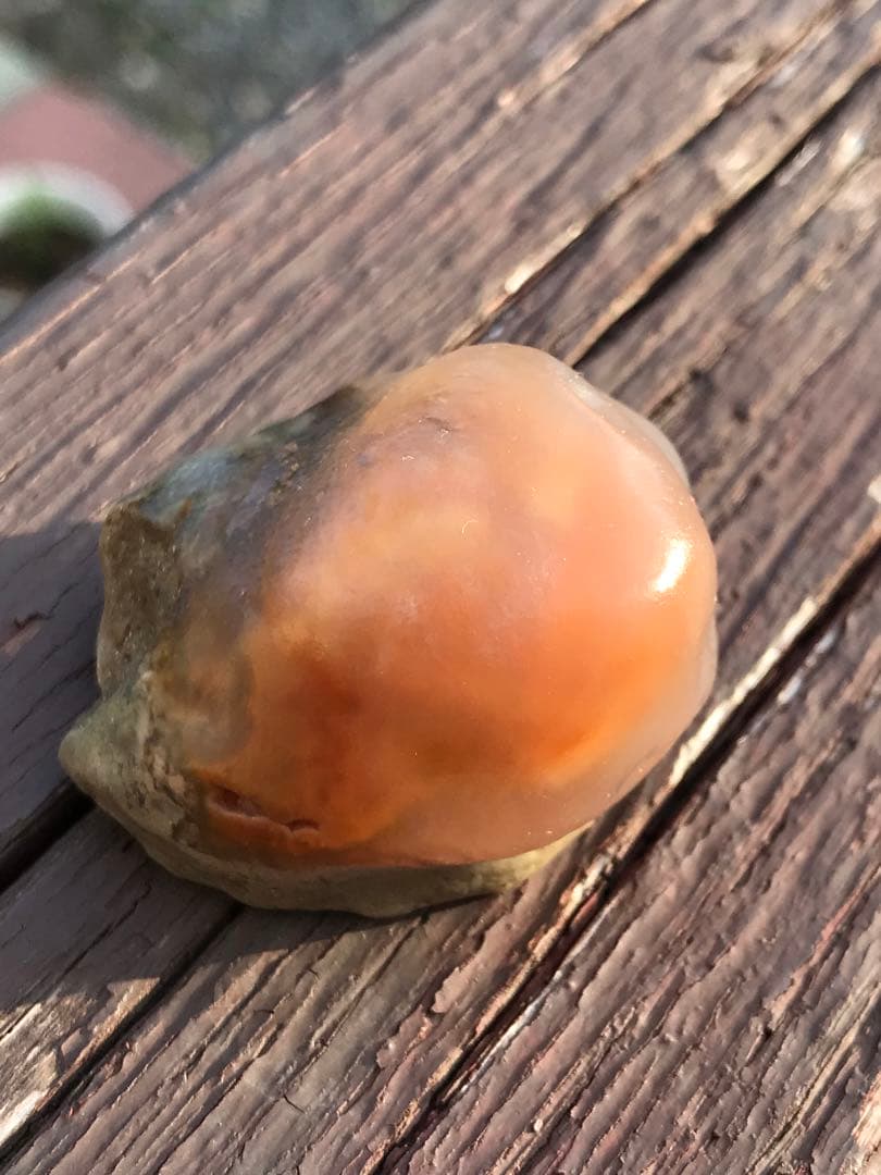 ゴビ石−1271 ゴビ瑪瑙　原石　オレンジ色