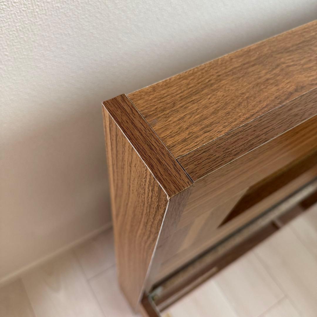 ダブルベッドフレーム ベッドスタイル 木製 コンセント・収納・照明付き