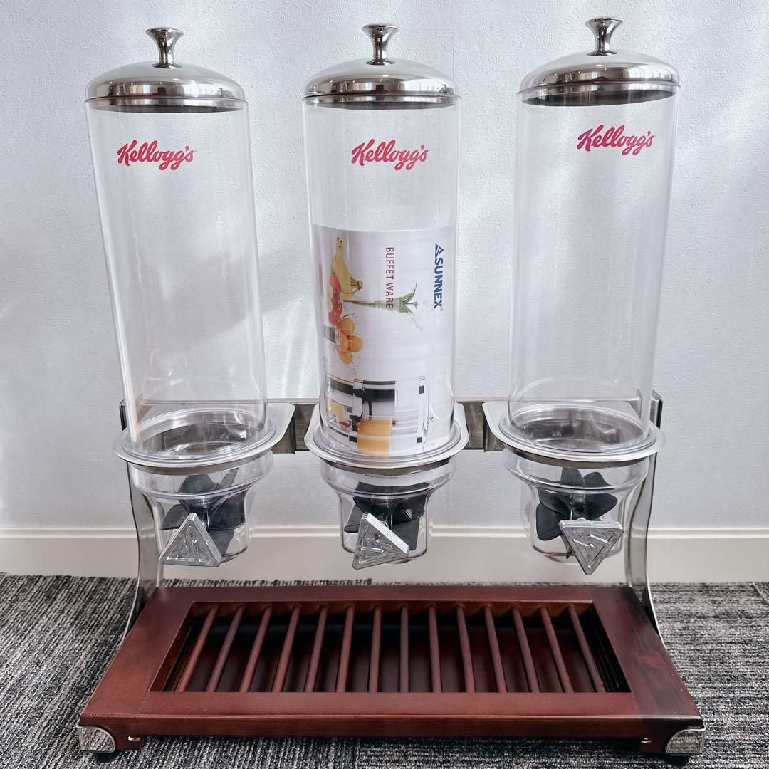 未使用品 SUNNEX シリアルディスペンサー Kellogg's 3容器