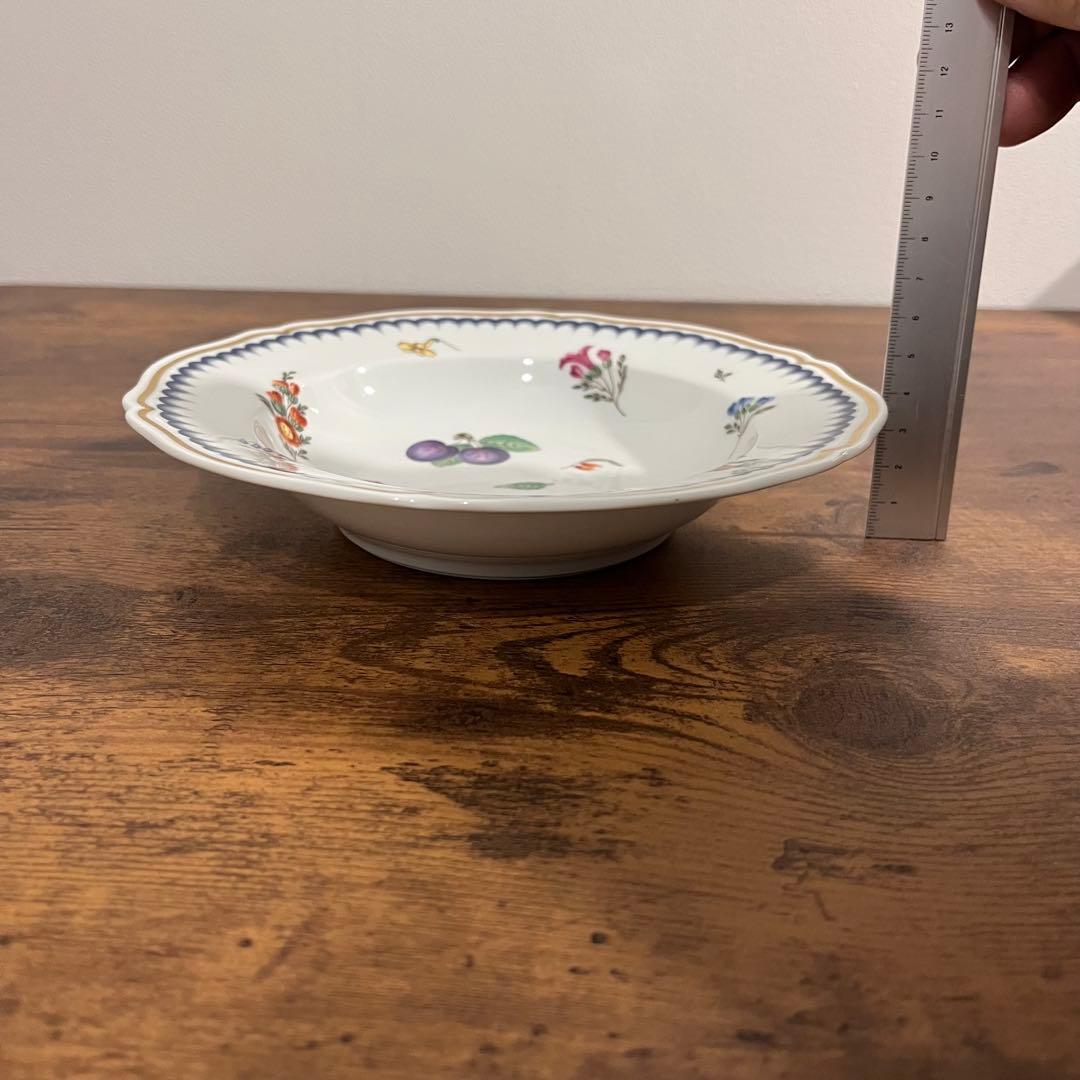 Richard Ginori 花と果物の皿 20cm