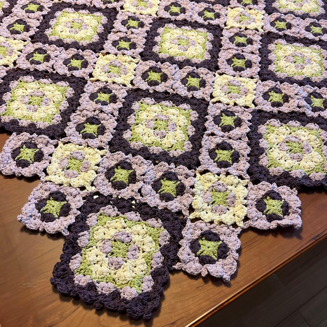 『藤のブランケット』ホビーラホビーレ〜手編み〜マルチカバー