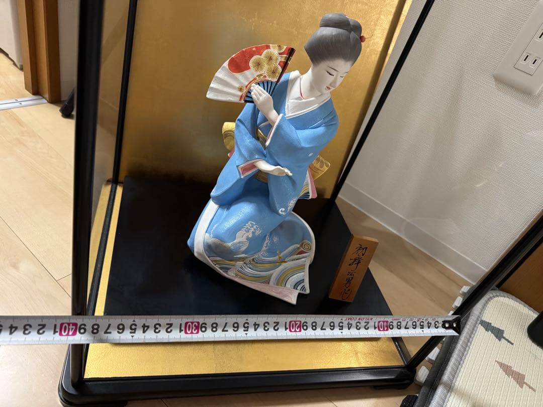 【美品】日本人形　ガラスケース付き