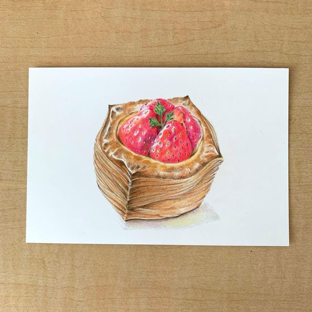 ktkです　色鉛筆画　手描き原画　7点