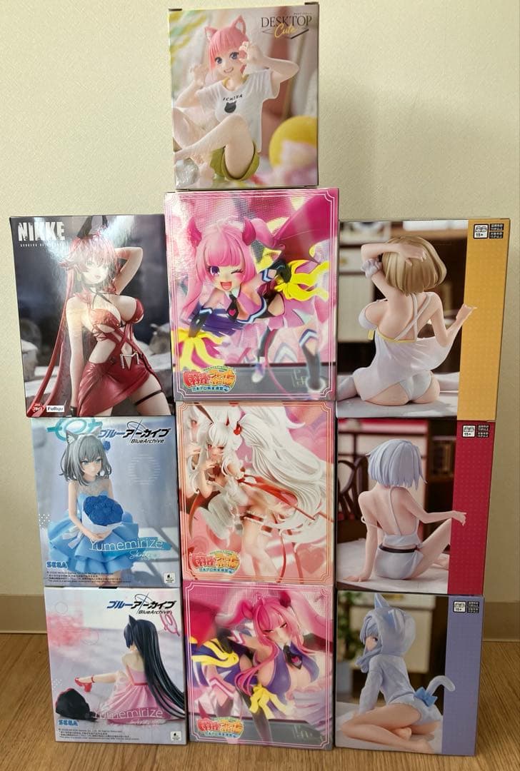 美少女フィギュアセット 麻雀ファイトガール、NIKKE、ブルアカユメミライズ 他