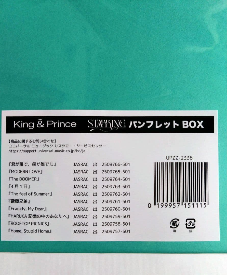 キンプリSTARRING POPUPパンフレットBOX　King&Prince