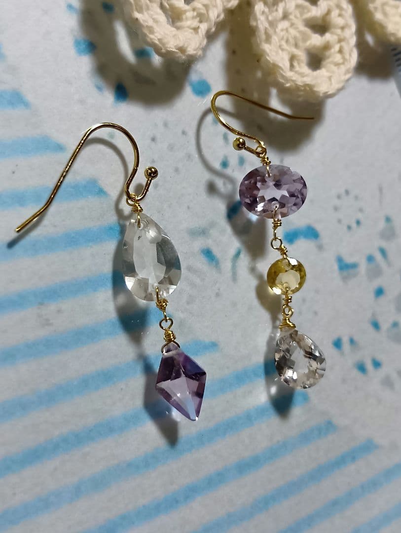 511/14kgfアシメントリー宝石質チャーム〜一点限り〜