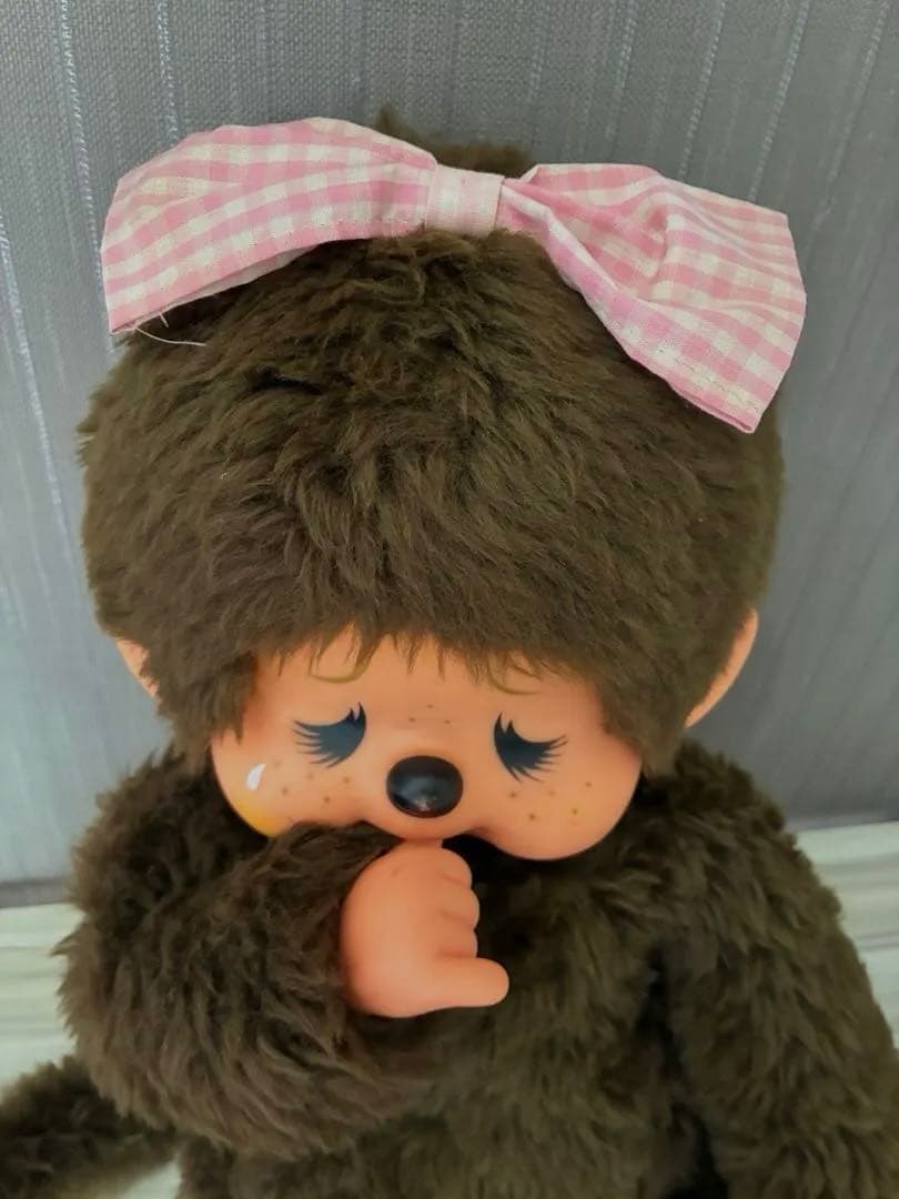 昭和レトロ大きいモンチッチ　 ふたごのモンチッチ男の子ブルーアイ　女の子　泣き顔