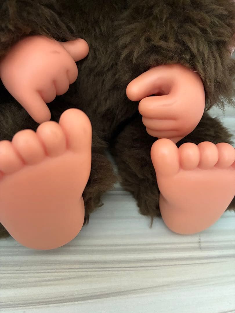 昭和レトロ大きいモンチッチ　 ふたごのモンチッチ男の子ブルーアイ　女の子　泣き顔