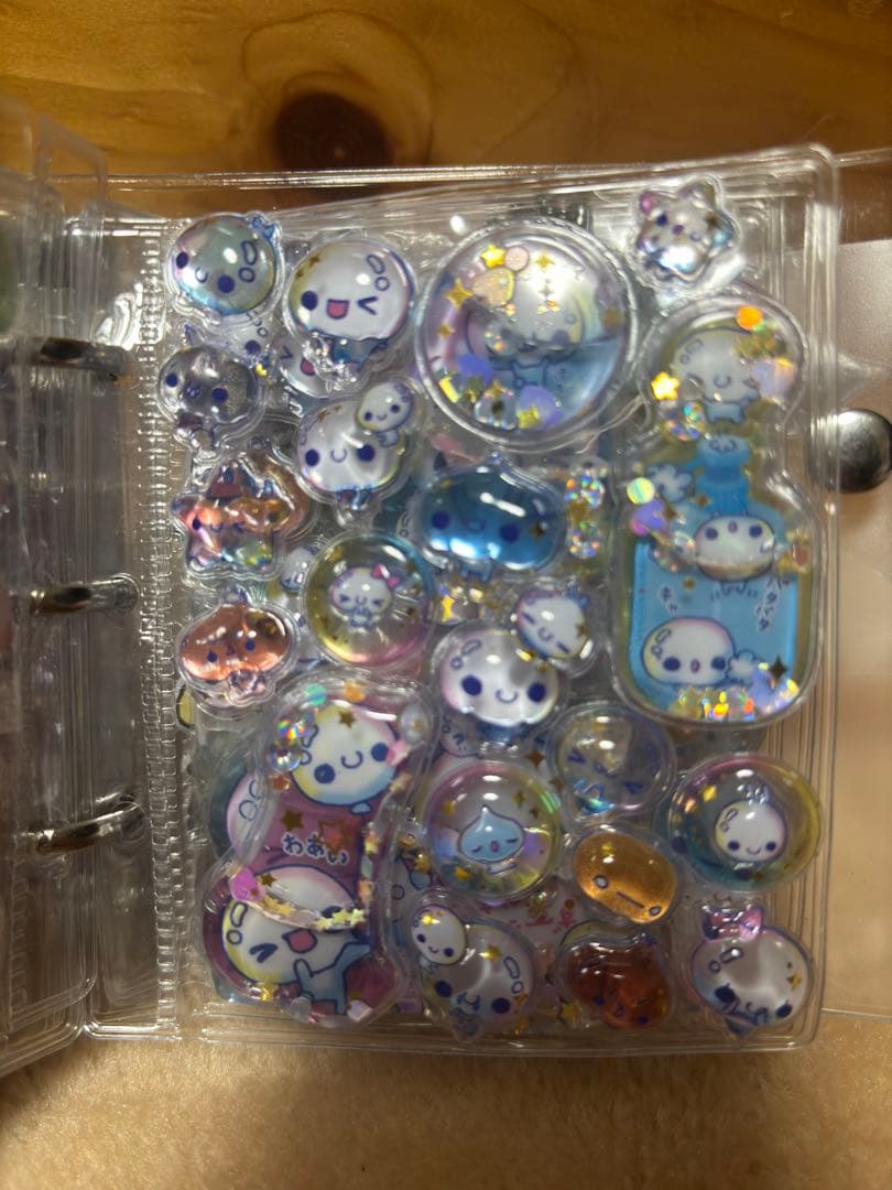 シール手帳　完成セット　ボンボンドロップシール ウォーターシール