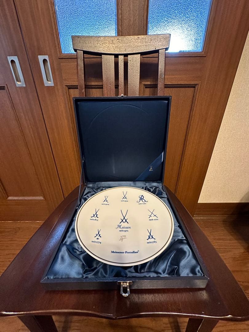 マイセン　ドイツ　マークプレート　記念プレート　275周年