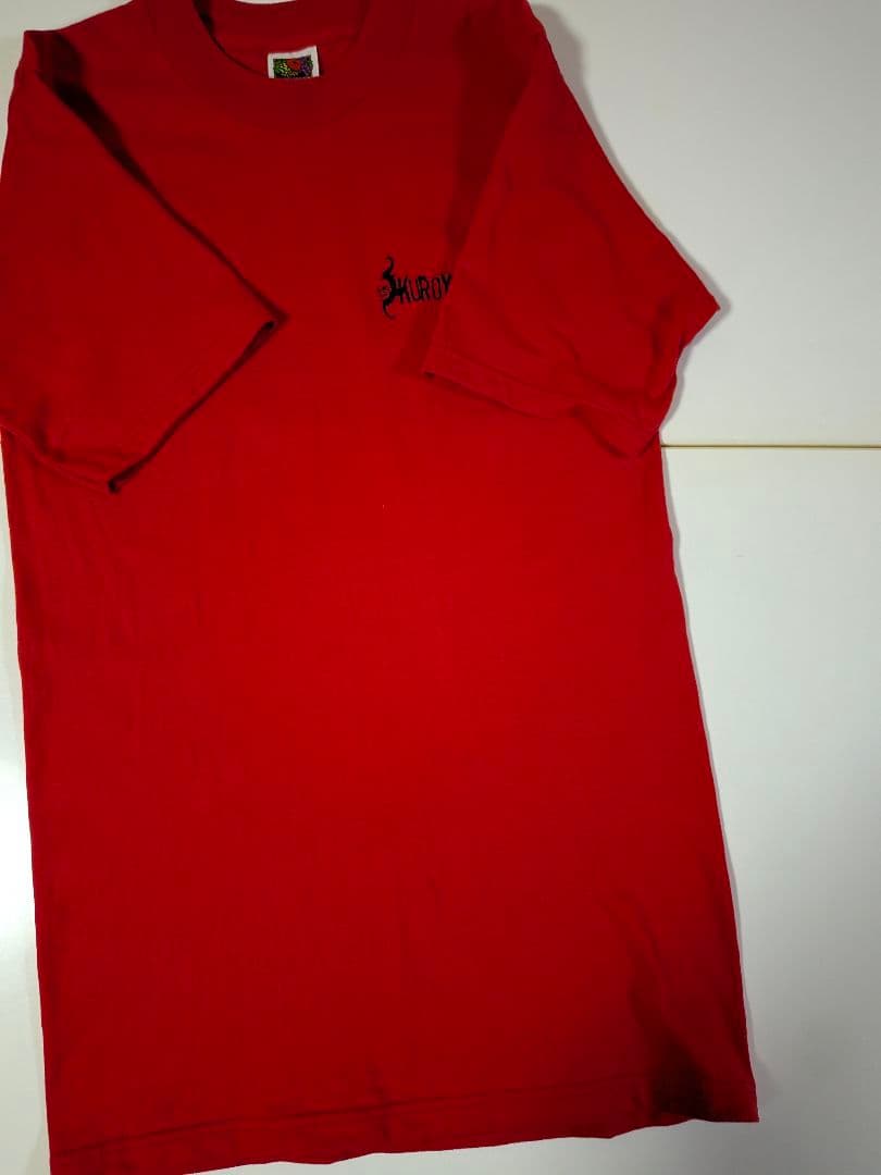 90s 黒夢　Ｔシャツ　1998年 BLACK GARAGE ツアー　Ｓ　レッド