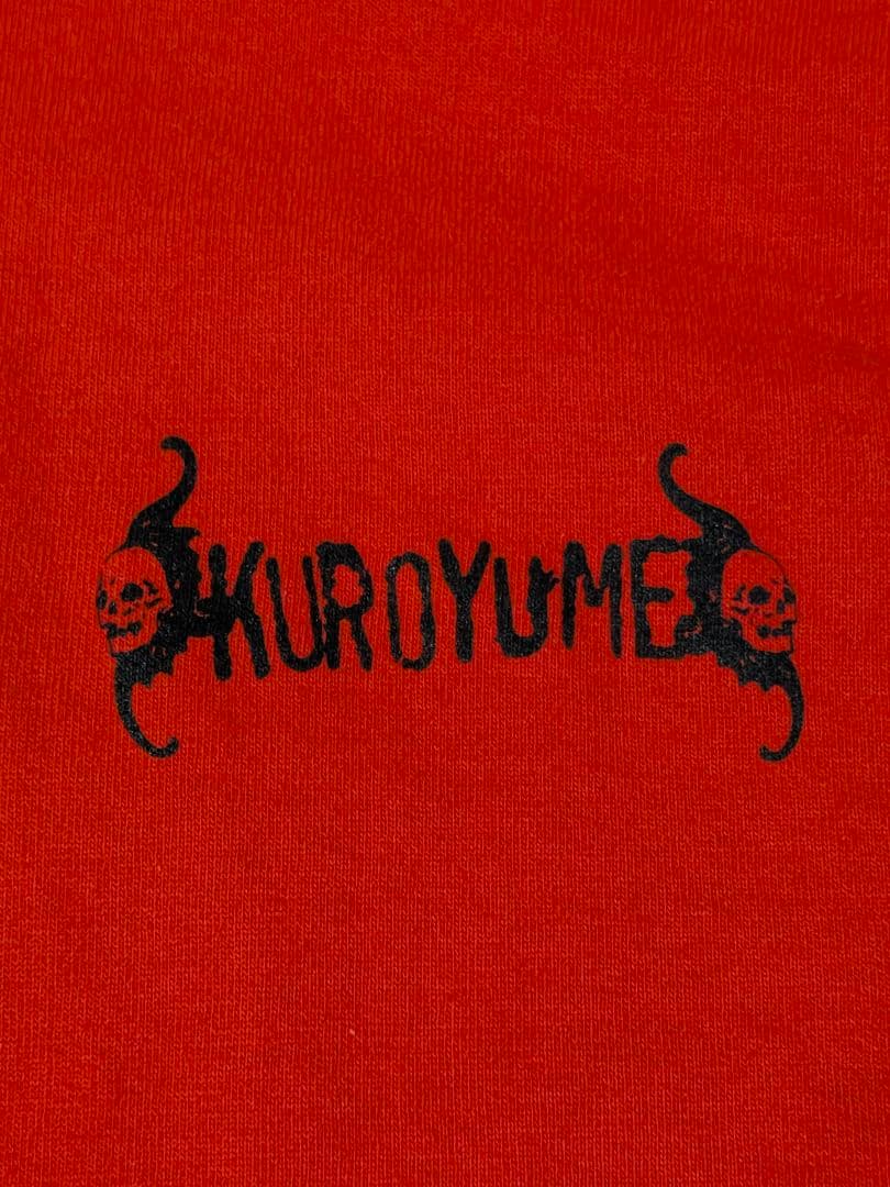 90s 黒夢　Ｔシャツ　1998年 BLACK GARAGE ツアー　Ｓ　レッド