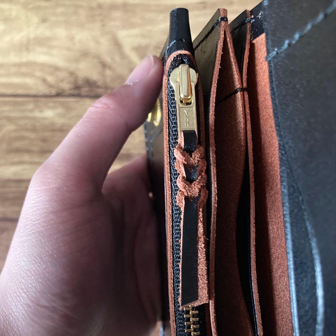 【こうせい様ご確認用】ミドルトラッカーウォレット【お札を折らずに収納】