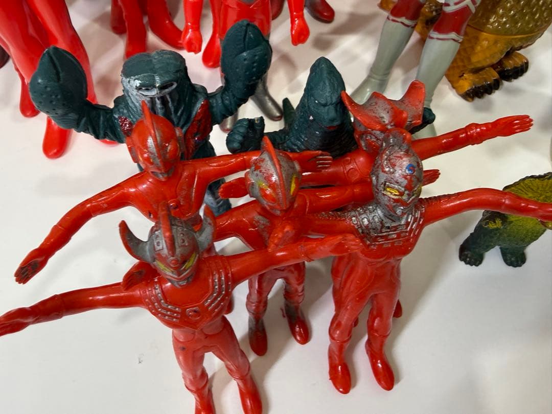 【激レア、当時物】ウルトラマンフィギュアと怪獣、ゴジラフィギュアセット31点