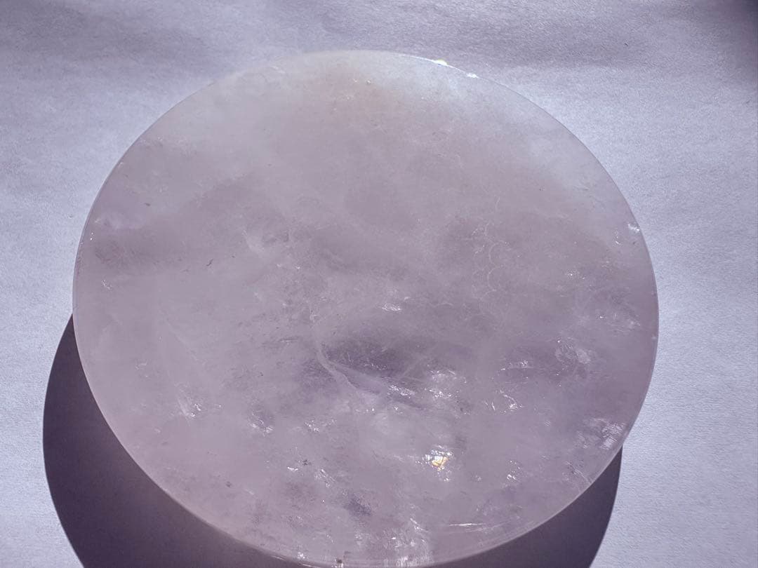 高波動茶水晶七星陣セット虹入り中央玉白水晶台付特別構成