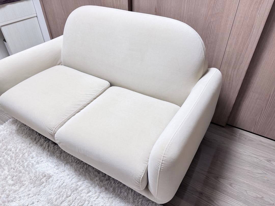 ソファ エルメソファ ホワイト Francfranc 一人暮らし