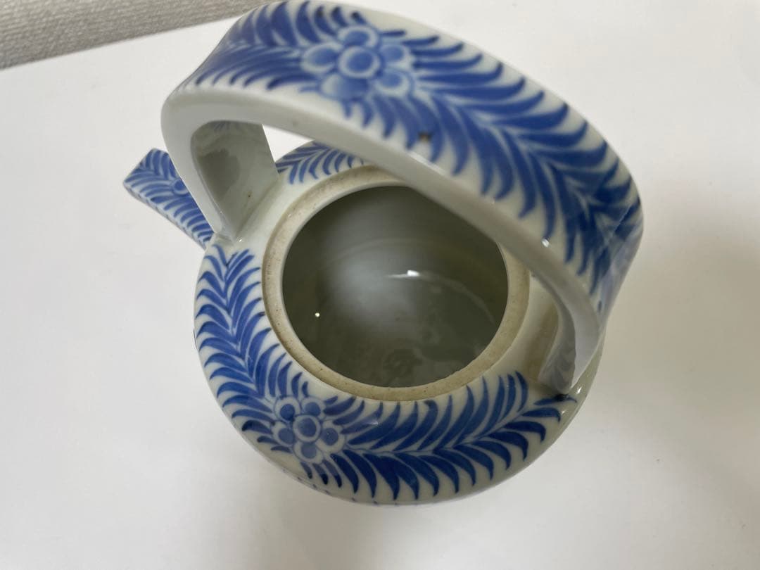 【現状品】染付 陶器 急須 湯呑み 大化年制 まとめ アンティーク レトロ