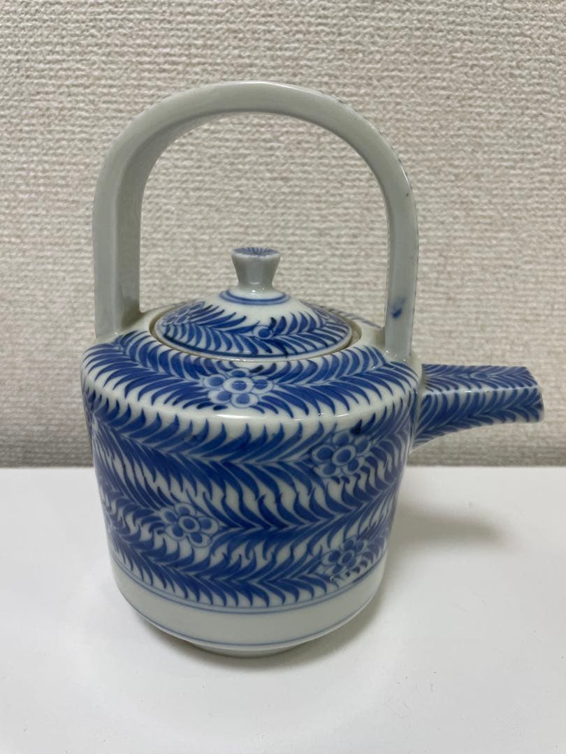 【現状品】染付 陶器 急須 湯呑み 大化年制 まとめ アンティーク レトロ