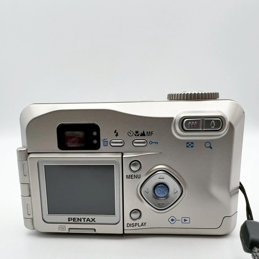 【完動品】PENTAX Optio 330GS コンデジ シルバー 動作確認済