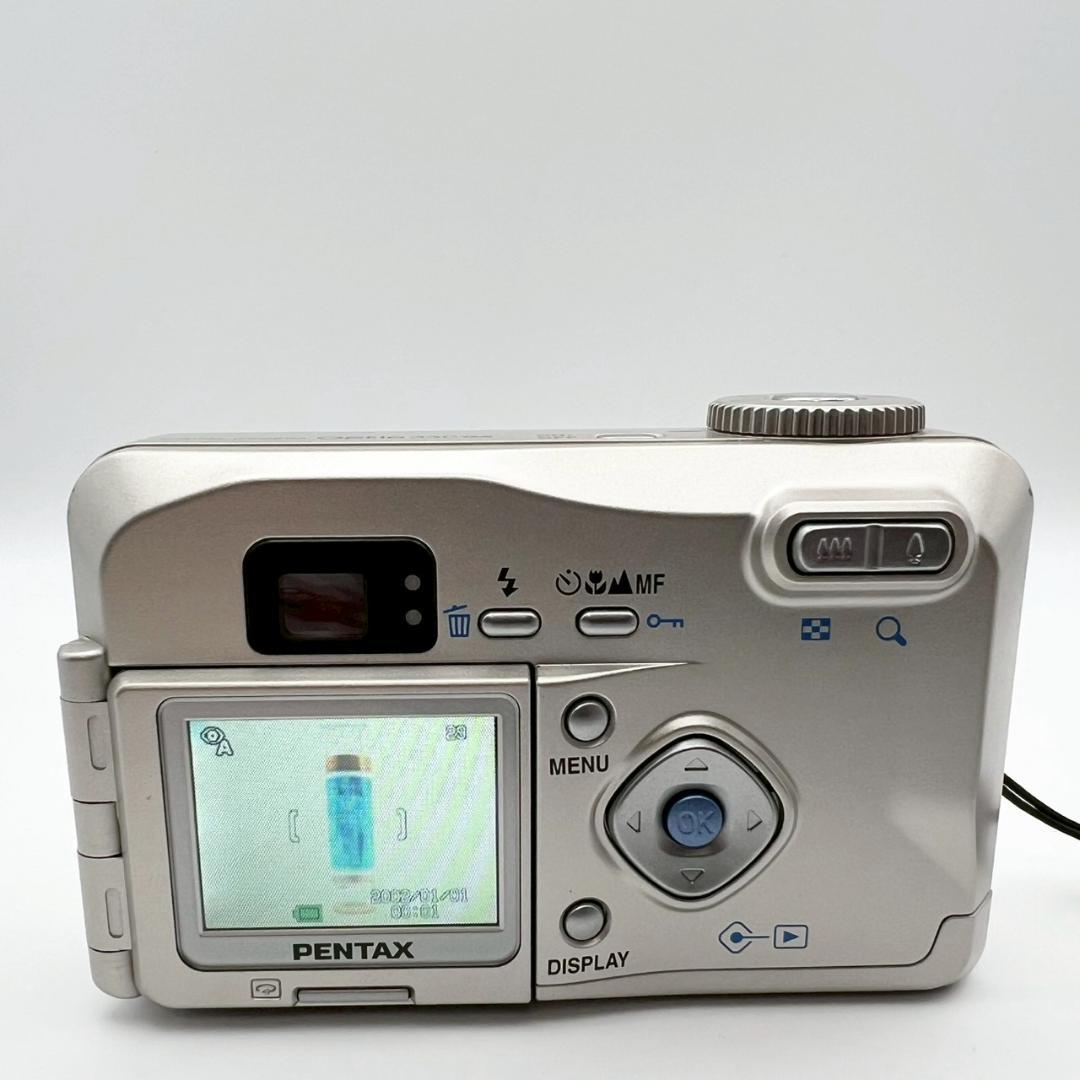 【完動品】PENTAX Optio 330GS コンデジ シルバー 動作確認済