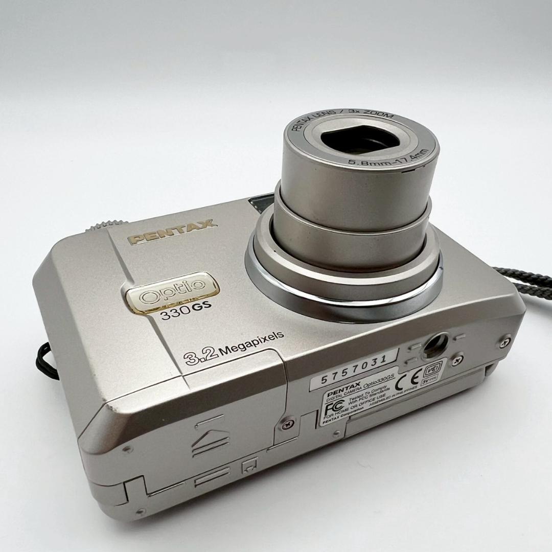 【完動品】PENTAX Optio 330GS コンデジ シルバー 動作確認済