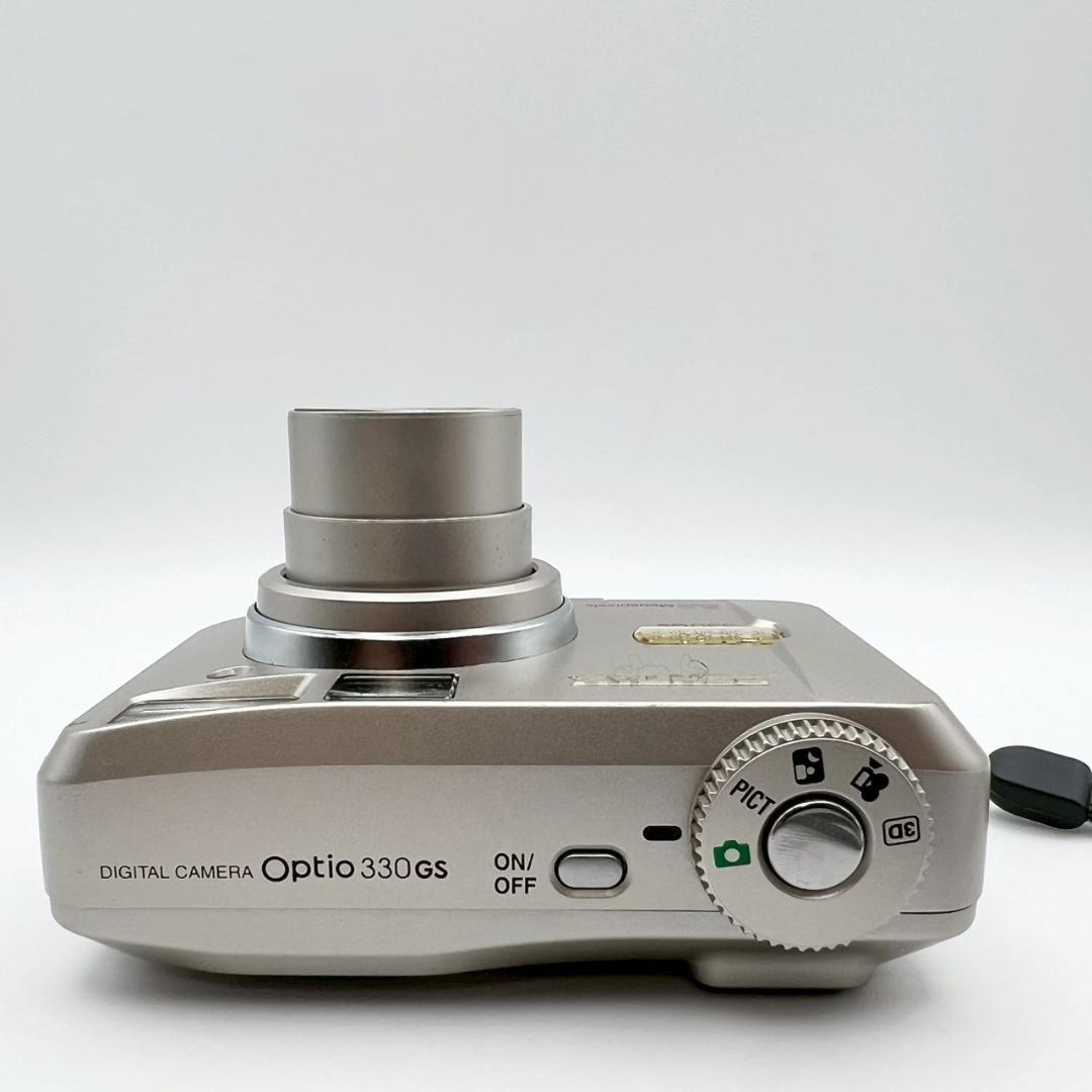 【完動品】PENTAX Optio 330GS コンデジ シルバー 動作確認済