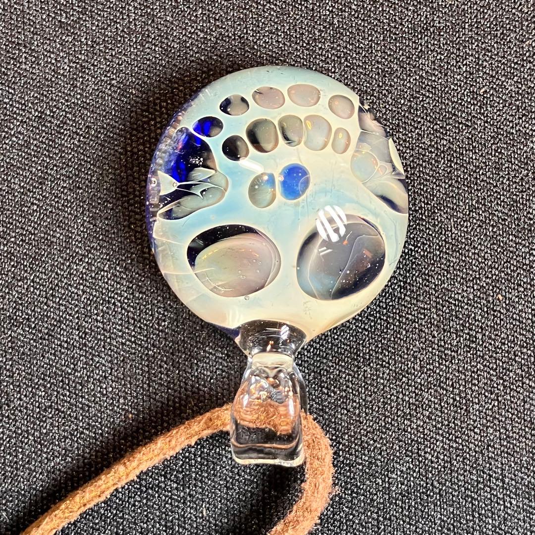XODAS ペンダント　ボロシリケイトガラス Bob Skull Round