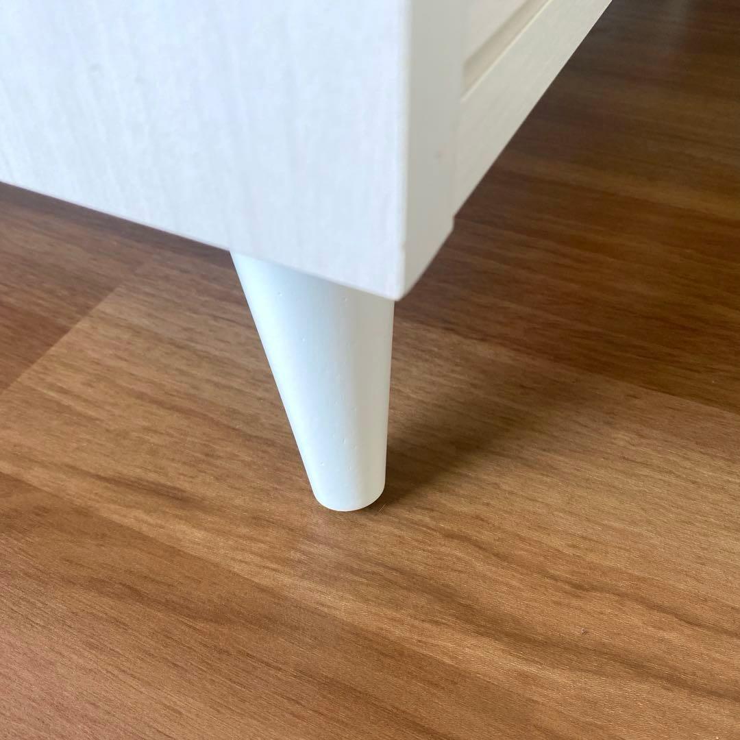 【美品】B-COMPANY 幅60cm 5段 チェスト 深型タイプ 木目ホワイト