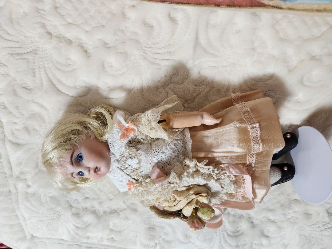 アンティーク ジュモー ☆【レッドスタンプ入り】☆ウィッグ2種☆ビスクドール