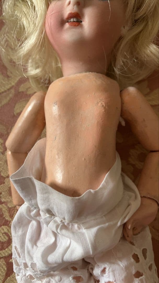 アンティーク ジュモー ☆【レッドスタンプ入り】☆ウィッグ2種☆ビスクドール