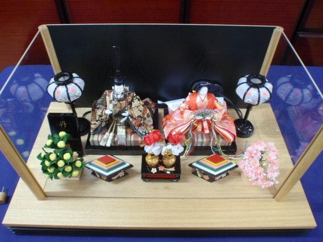 即納！値下げ♪●保管新品 激安♪６１巾 アクリルケース入り ひな人形 雛人形●