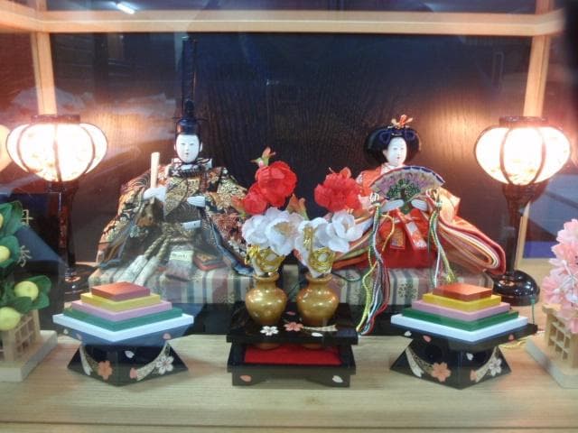 即納！値下げ♪●保管新品 激安♪６１巾 アクリルケース入り ひな人形 雛人形●