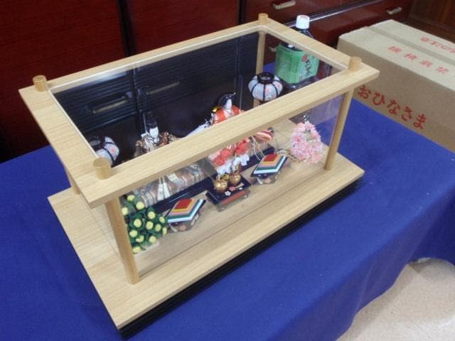 即納！値下げ♪●保管新品 激安♪６１巾 アクリルケース入り ひな人形 雛人形●