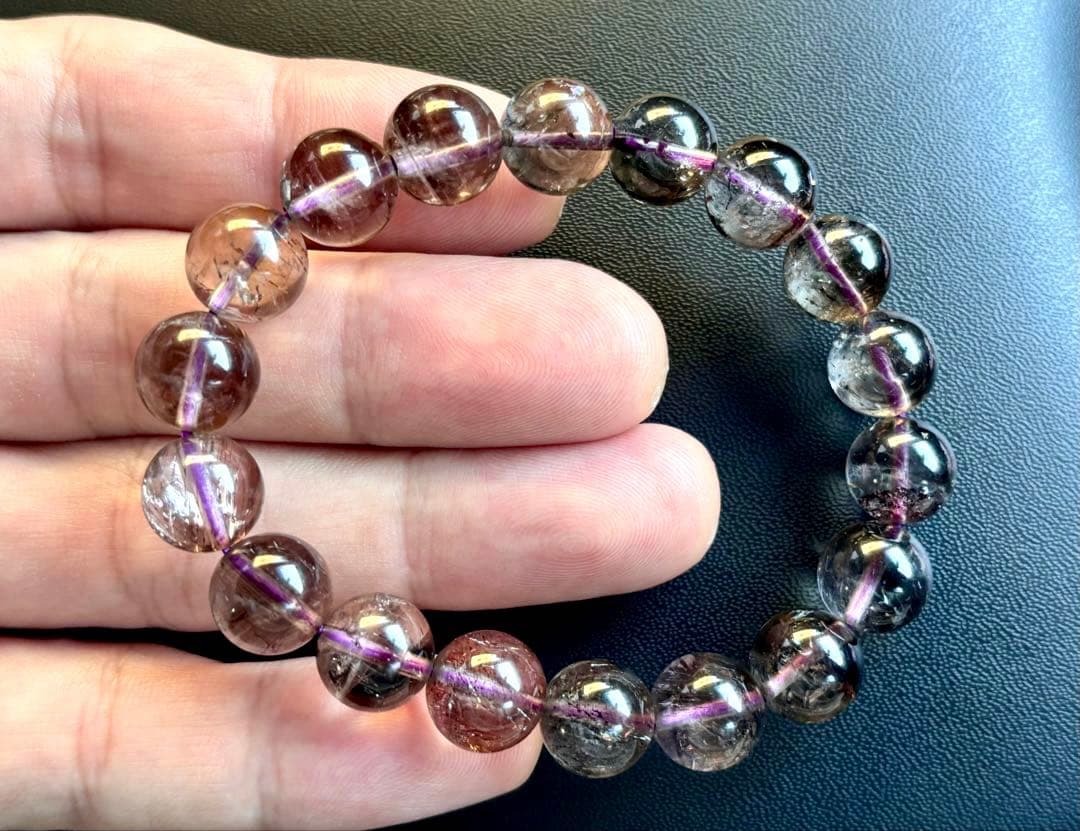 最高品質　幻のエスピリット鉱山産　ブラックアメジストセイクリッドセブンのブレス