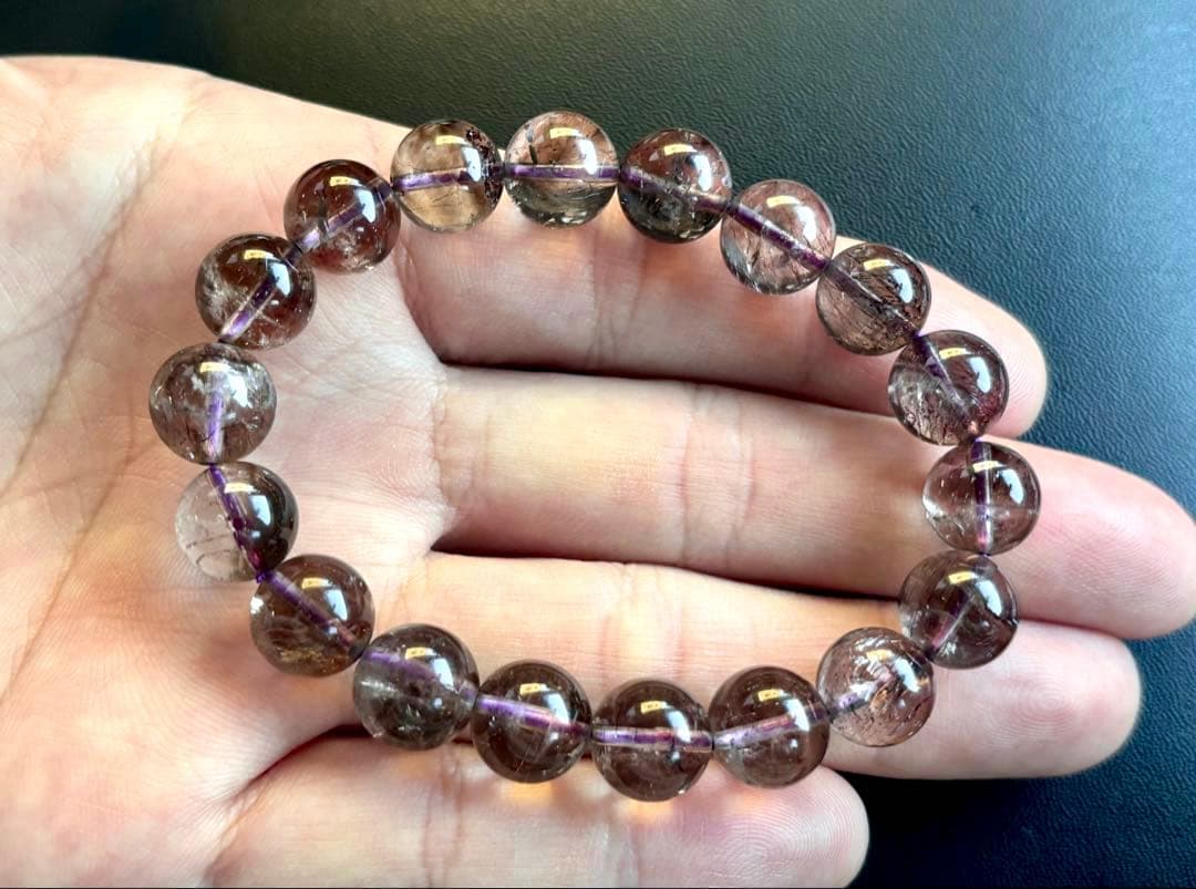 最高品質　幻のエスピリット鉱山産　ブラックアメジストセイクリッドセブンのブレス