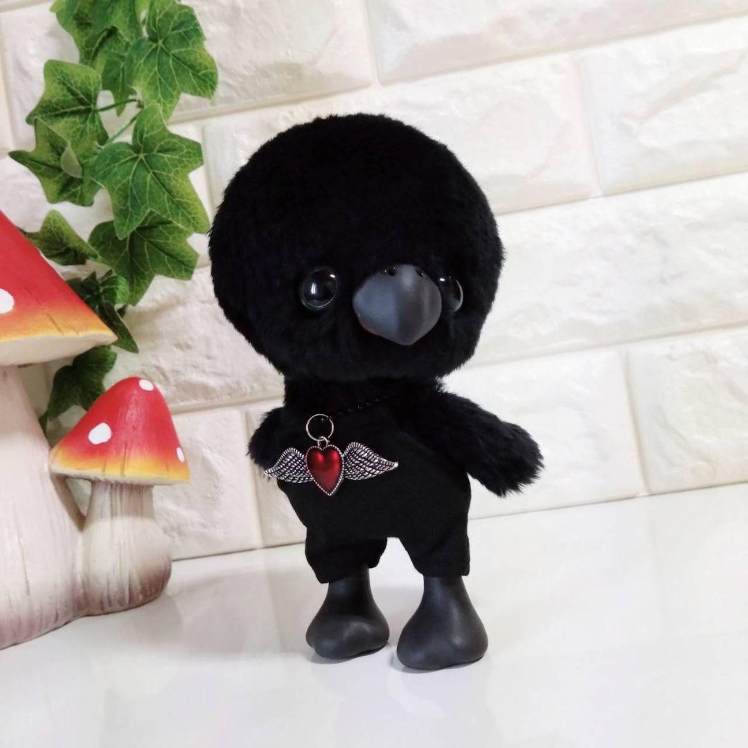 アートドール✽ぬいぐるみ✽カラスのかーくん✽中サイズ