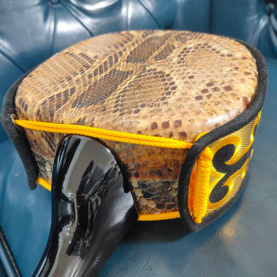 沖縄 琉球 三線 本蛇皮 蛇革 強化貼り 初心者　入門 ケース付き