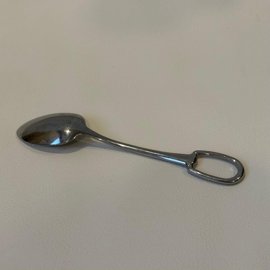 美品 エルメス アトラージュ　スプーン ステンレススティール B